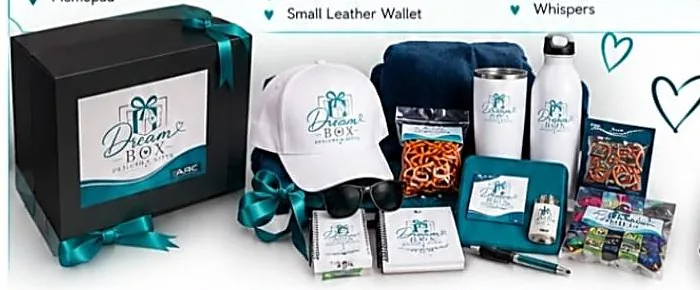 Branded corporate gift box items