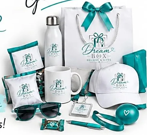 Branded corporate goodie bag items