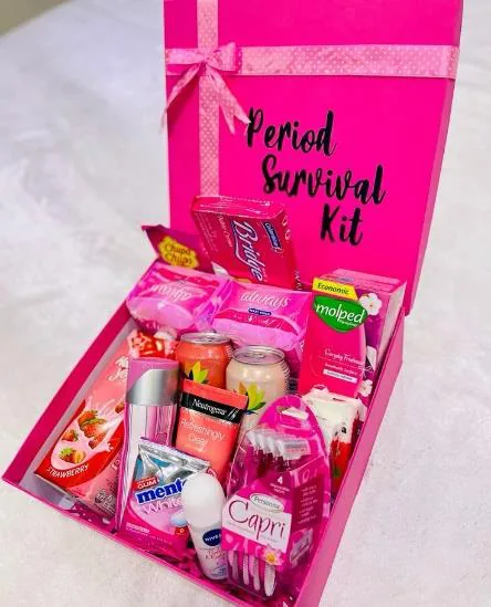 My First Period survival kit box