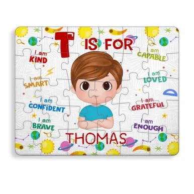 Personalised name puzzle for kids