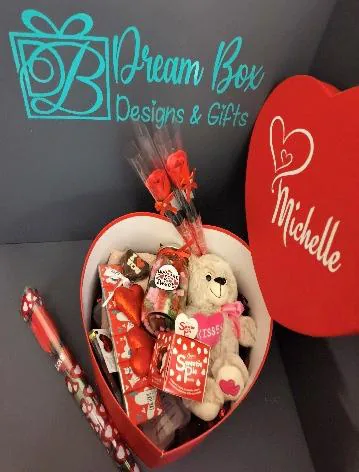 Heart-shaped Valentine's box for Michelle